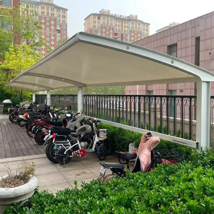 玛多县膜结构电动车棚